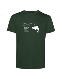 weniger reden, mehr fischen, groß- Shirt Herren
