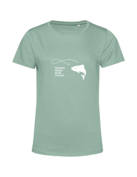 weniger reden, mehr fischen, groß - Shirt Damen