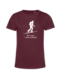 mir longs, i moch a Skitour - Shirt Damen