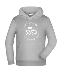 Kinder Hoodie- Lot mi gean, i gea Traktor fohrn