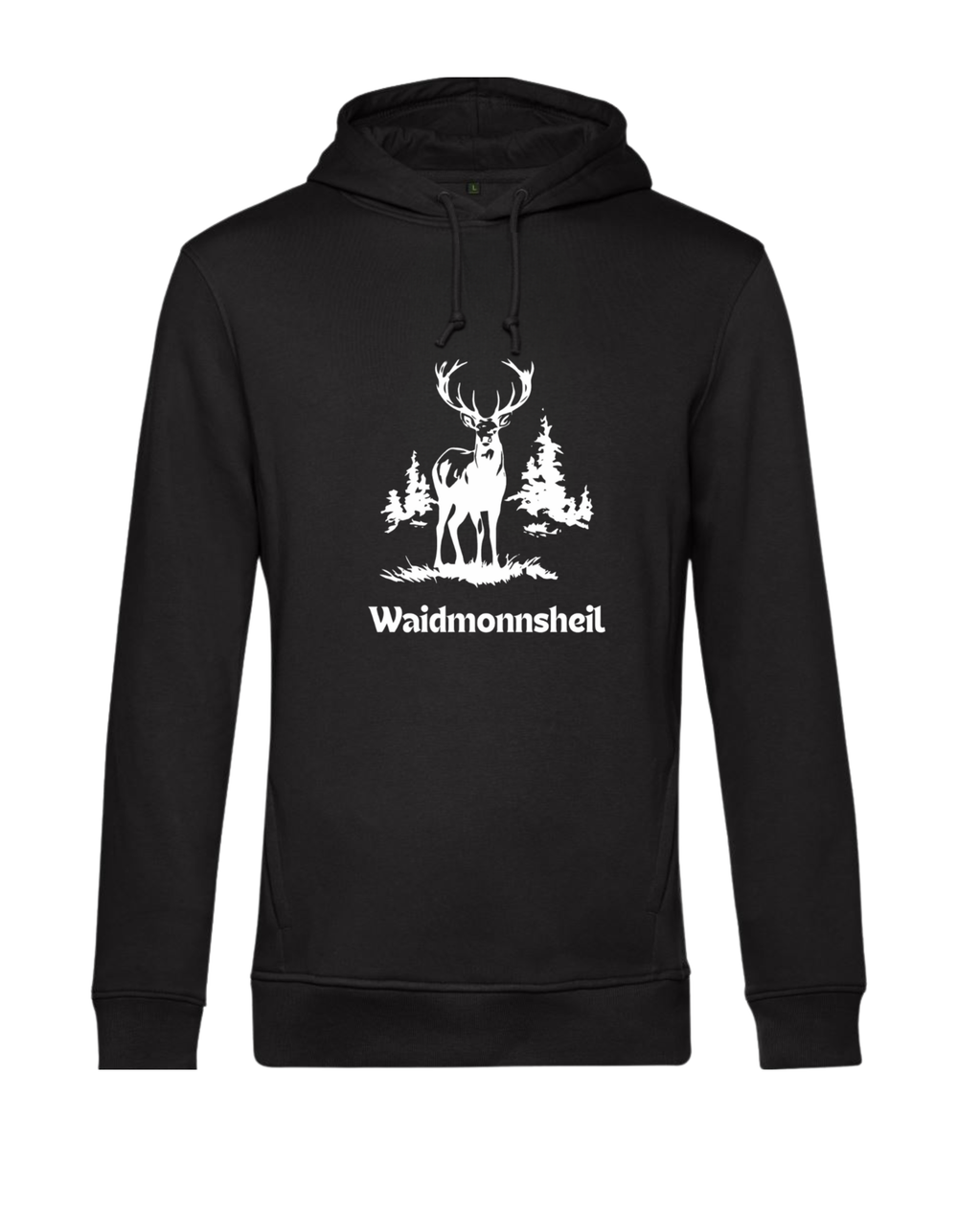 Hoodie - Waidmonnsheil Hirsch groß