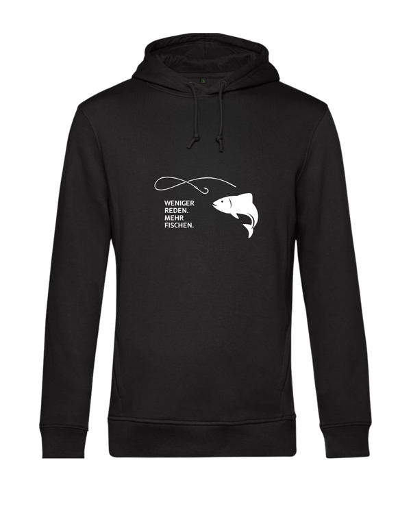 Hoodie - weniger reden, mehr fischen, groß
