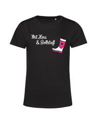T-Shirt Damen "Mit Herz & Stollstiefl"
