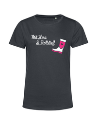 T-Shirt Damen "Mit Herz & Stollstiefl"