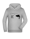 Weniger reden, mehr fischen - Hoodie Kinder