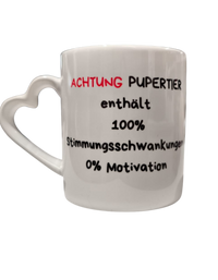 Tasse "Achtung Pupertier"